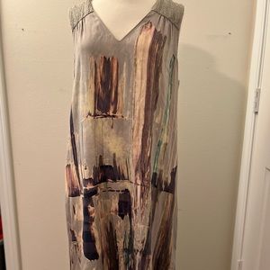 Go by Go Silk (Luxury Washable Silk ) Sleeveless Dress Large